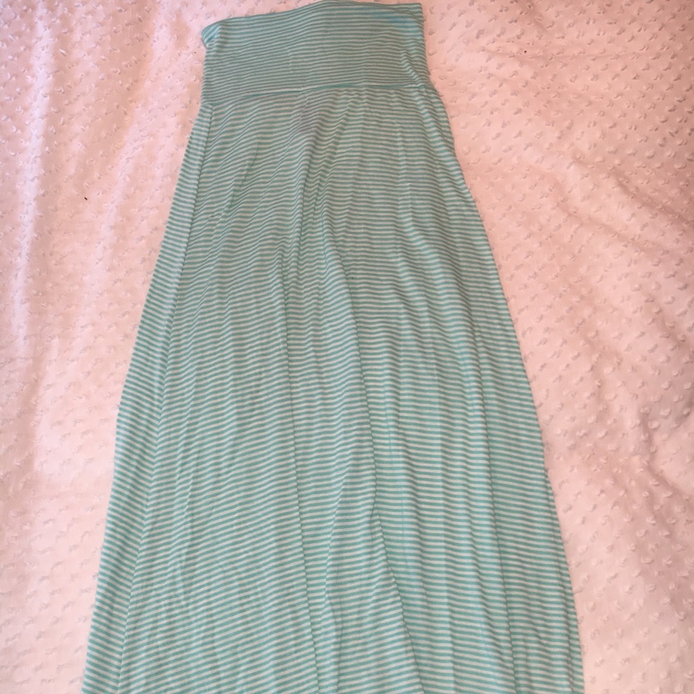 Striped maxi skirt
